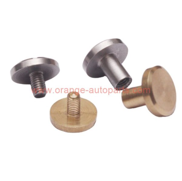 Factory Customized Stainless Steel Belt Button Head Screws Chicago Binding Screws Leather Accessories Rivet