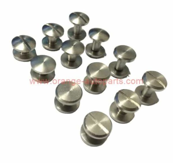 Factory Customized Stainless Steel Belt Button Head Screws Chicago Binding Screws Leather Rivets