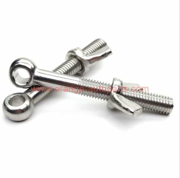 Factory Customized Stainless Steel Eye Bolt With Wing Nut Butterfly Nut And Eye Screw Bolt