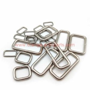 China Manufacturer Stainless Steel Master Link Welded D Ring Square Ring Buckle