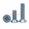 Factory Customized Steel Zinc Plated Din 965 Metric Phillips Flat Head Machine Screws