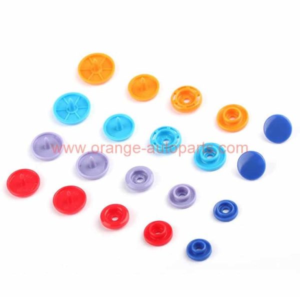 China Supplier T3 T5 T8 12mm Colored Resin Snap Buttons For Baby Clothes