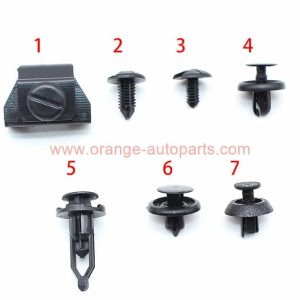 China Manufacturer Universal Plastic Fender Clips Push Bumper Fastener Rivet Clips