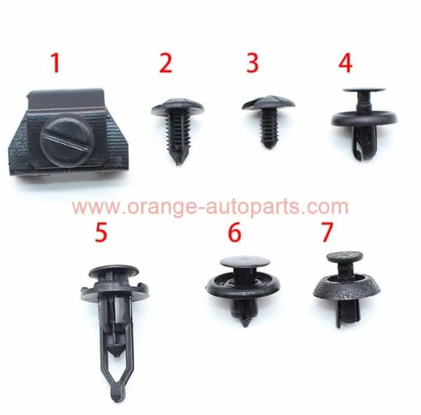 China Manufacturer Universal Plastic Fender Clips Push Bumper Fastener Rivet Clips