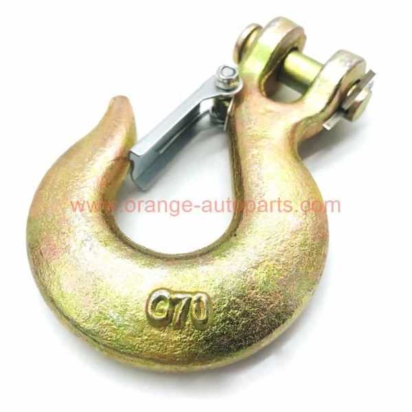 Factory Customized Us Type G70 Steel Forged Clevis Slip Hook With Latch