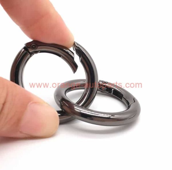 China Manufacturer Various Colors Zinc Alloy Hardware High End Spring O Ring For Handbags