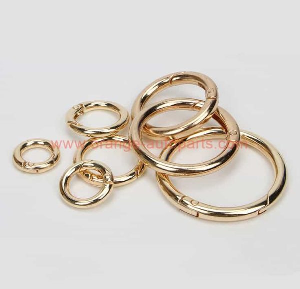 China Manufacturer Various Colors Zinc Alloy Hardware High End Spring O Ring For Handbags