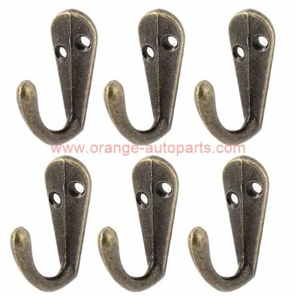 Wholesale Price Vintage Bronze Single Robe Hook Wall Mounted Clothes Coat Hooks Hanger Holder Rack