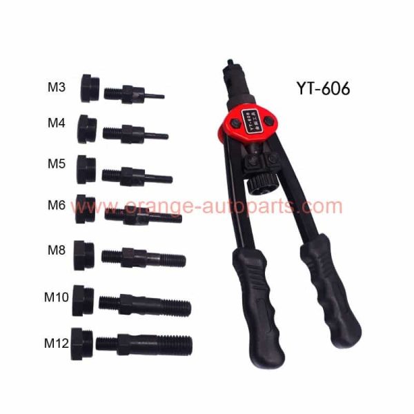 China Supplier Yt604 Yt606 Hand Manual Hand Riveter Riveting Tool For M3 – M12 Rivet Nuts