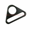 China Manufacturer Zinc Alloy Black Triangle Buckle Triangle Adjuster Ring For Backpack Pet Collar Handbag Strap