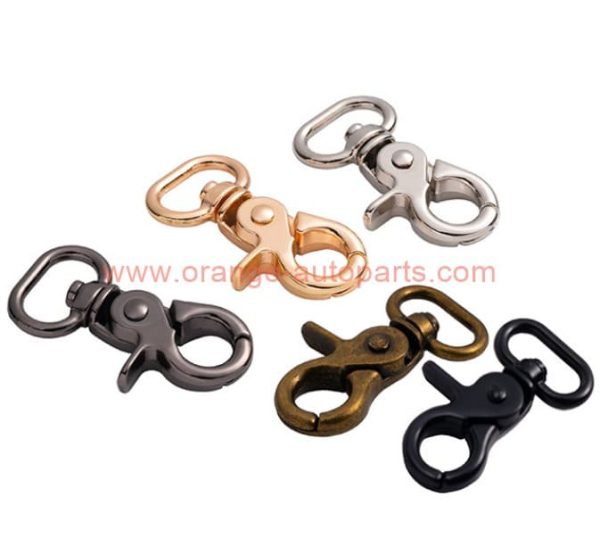 China Supplier Zinc Alloy Dog Metal Collar Buckle Clamp Pet Hook Spring Buckle