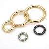 China Supplier Zinc Alloy Keychain Snap Hooks Spring Clip O Ring Circle Round Carabiner