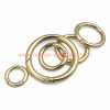 China Supplier Zinc Alloy Keychain Snap Hooks Spring Clip O Ring Circle Round Carabiner