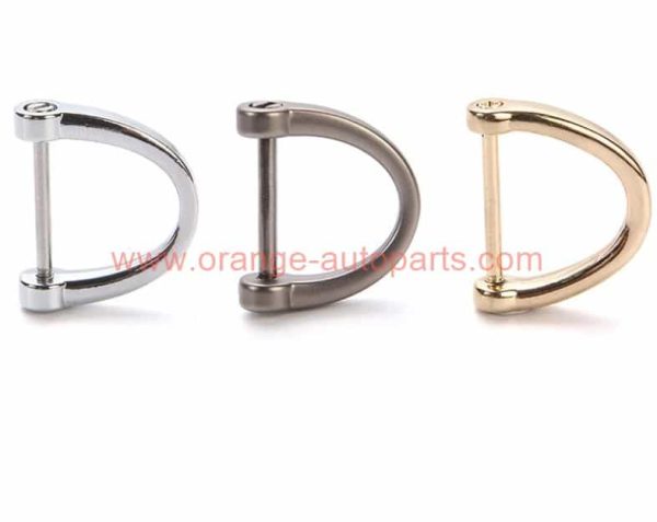 China Supplier Zinc Alloy Rigging Car Key Chain Hardware D Buckle Shackle