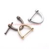 China Supplier Zinc Alloy Rigging Car Key Chain Hardware D Buckle Shackle