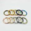 Factory Customized Zinc Alloy Spring Snap Hook Keychain Buckle Circle Round Carabiner Clips For Handbag