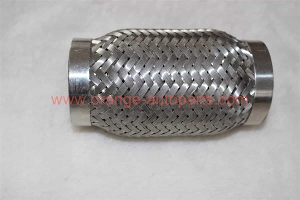 China Factory Car Exhaust Flexible Pipe With Interlock Inisde Outside Braid