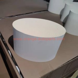China Factory Ceramic Filter Exhaust Ceramic Catalyst 400 Cpsi Oval Substrate For Flat Catalytic Converter