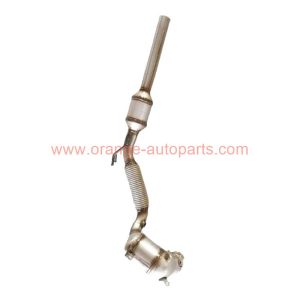 China Factory Exhaust Catalytic Converter Fit Volkswagen V W Golf 7 With Stainless Steel Pipe