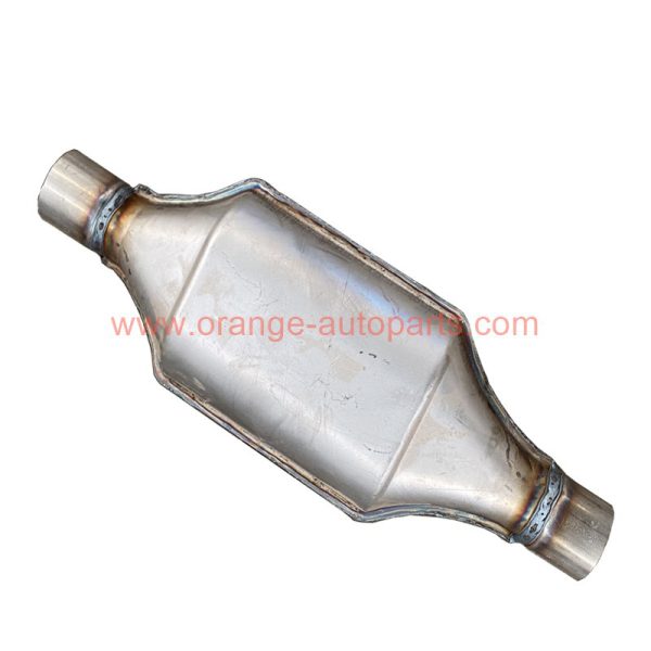 China Factory Universal Oval Catalytic Converter With Ceramic Catalyst Inside