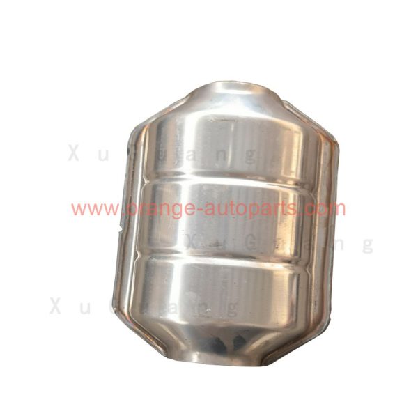 China Factory Universal Oval Catalytic Converter With Flat Honeycomb Ceramic Catalyst Inside Euro1 Euro3 Euro4 Euro2